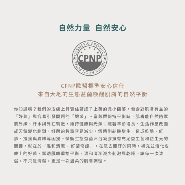 EquaBiome 微衡 - 生態益菌沐浴凝膠